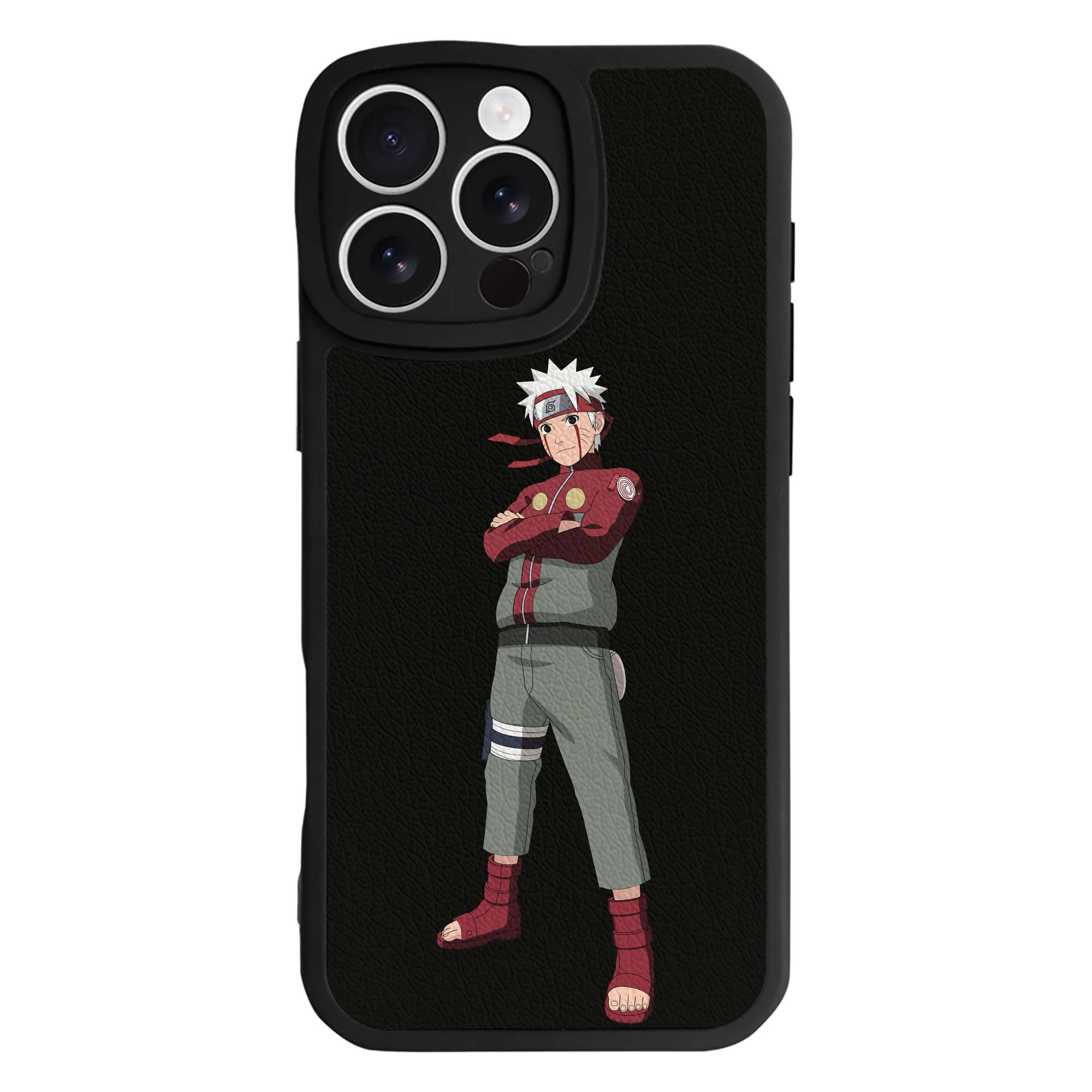 （画像用） NARUTO -ナルト- うずまき ナルト Uzumaki Naruto 【iPhone 16シリーズ対応】シリコンスマホケース（レザー調） 材質：シリコン